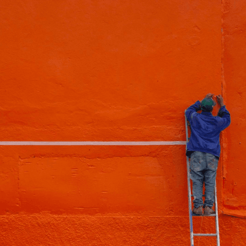 Professional painter delivering immaculate results